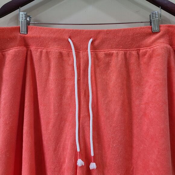 Comfort Code Cuddl Duds Womens Pajama Short Set Size 2X Coral Pink Terry Cloth - Picture 10 of 14